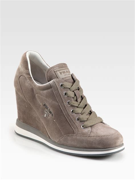 prada wedge sneaker